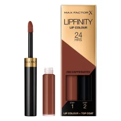 Max Factor Lipfinity Lip Colour 200 Caffeinated 2-Step Longlasting Lipstick