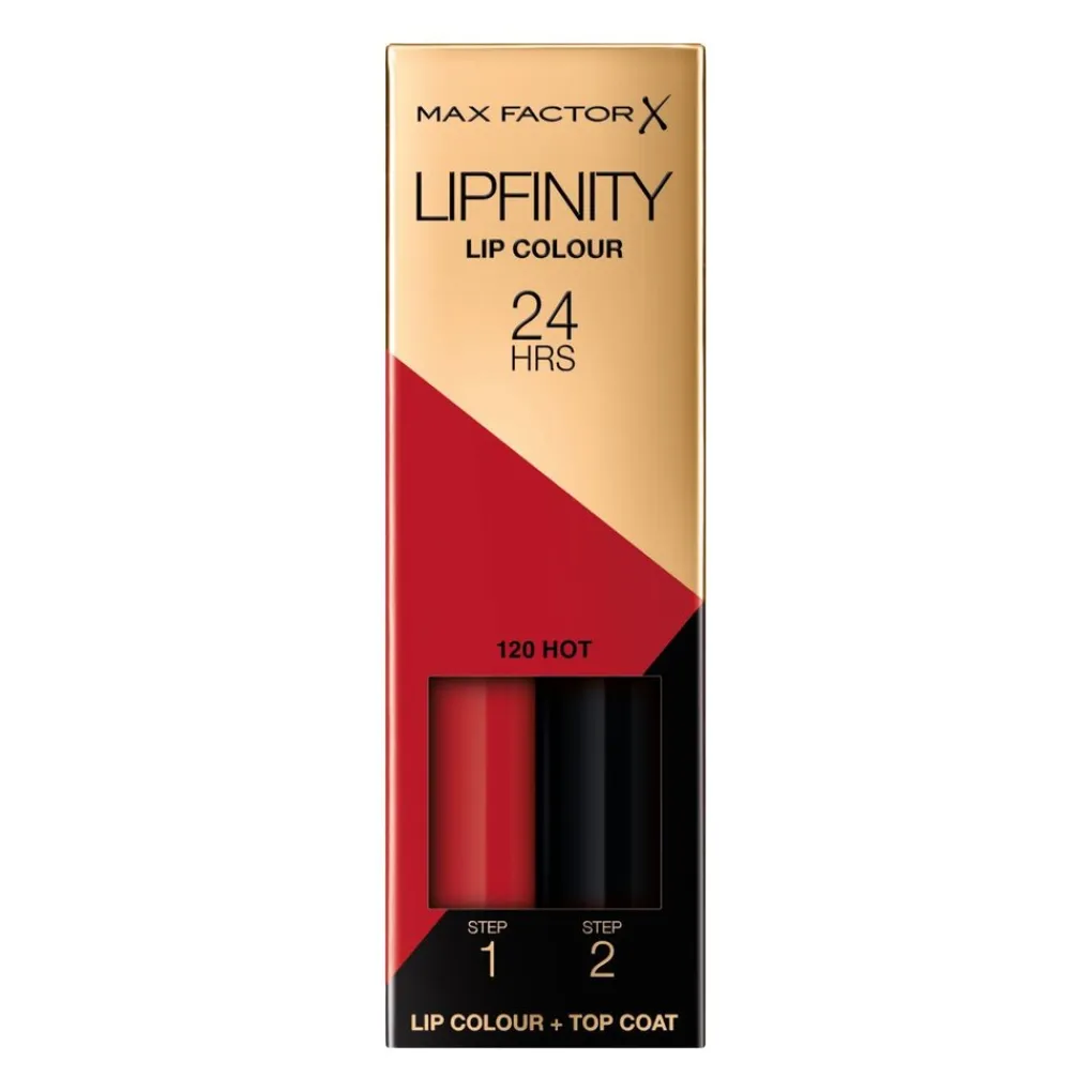 Max Factor Lipfinity Lip Colour 120 Hot 2-Step Longlasting Lipstick Discount