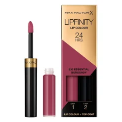 Max Factor Lipfinity Lip Colour 330 Essential Burgundy 2-Step Longlasting Lipstick Online