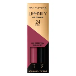 Max Factor Lipfinity Lip Colour 330 Essential Burgundy 2-Step Longlasting Lipstick Online