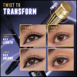 Max Factor Masterpiece 2-in-1 Lash Wow Midnight Black Mascara Hot