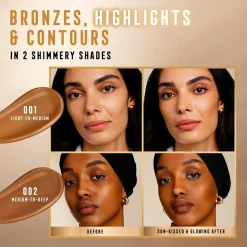 Max Factor Miracle 002 Medium-to-Deep Pure Golden Glow Bronzer Discount