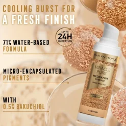 Max Factor Miracle Pure 6 Medium Deep Hydratint Essence Foundation Hot