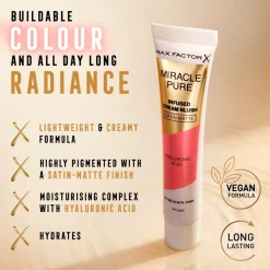 Max Factor Miracle Pure 05 Delicate Pink Infused Cream Blush Best