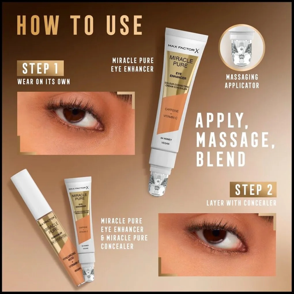 Max Factor Miracle Pure Eye Enhancer 05 Bisque Cream Concealer Online