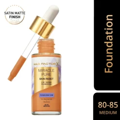 Max Factor Miracle Pure Skin Reset 80-85 Medium 2-in-1 Serum Foundation