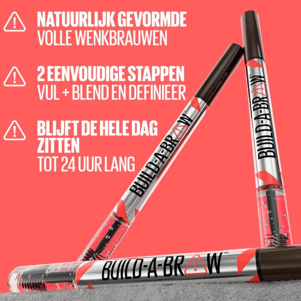Maybelline New York Build-A-Brow 255 Soft Brown Wenkbrauwpotlood en -Gel Sale