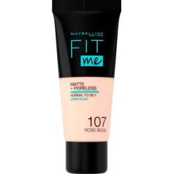 Maybelline New York Fit Me Matte & Poreless 107 Rose Beige Foundation Outlet