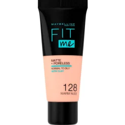 Maybelline New York Fit Me Matte & Poreless 128 Warm Nude Foundation