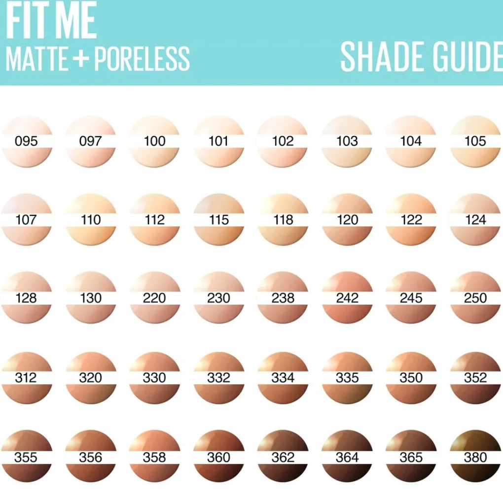 Maybelline New York Fit Me Matte & Poreless 110 Porcelain Foundation Clearance