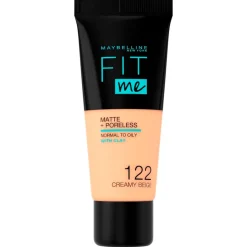 Maybelline New York Fit Me Matte & Poreless 122 Creamy Beige Foundation Hot