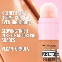 Maybelline New York Instant Anti-Age Perfector 4-in-1 Glow Light Medium Concealer New
