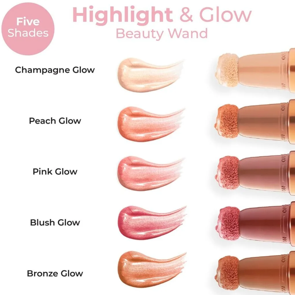 MCoBeauty Highlight & Glow Pink Glow Beauty Wand Hot