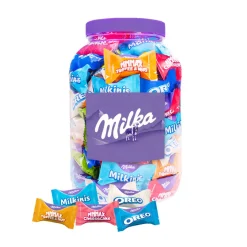 Milka Favourites XL chocolademix Toffee & Nut, Oreo, Cheesecake & Milkini