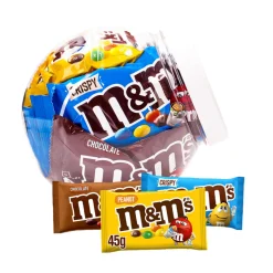 M&M's choco, peanut & crispy chocolade mix Discount