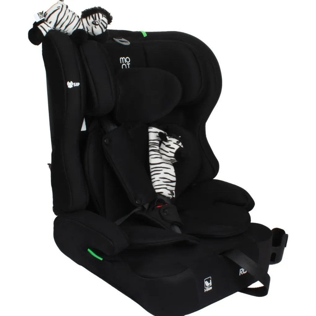 Moni Rock Midnight Black 76-150 cm i-Size Autostoel