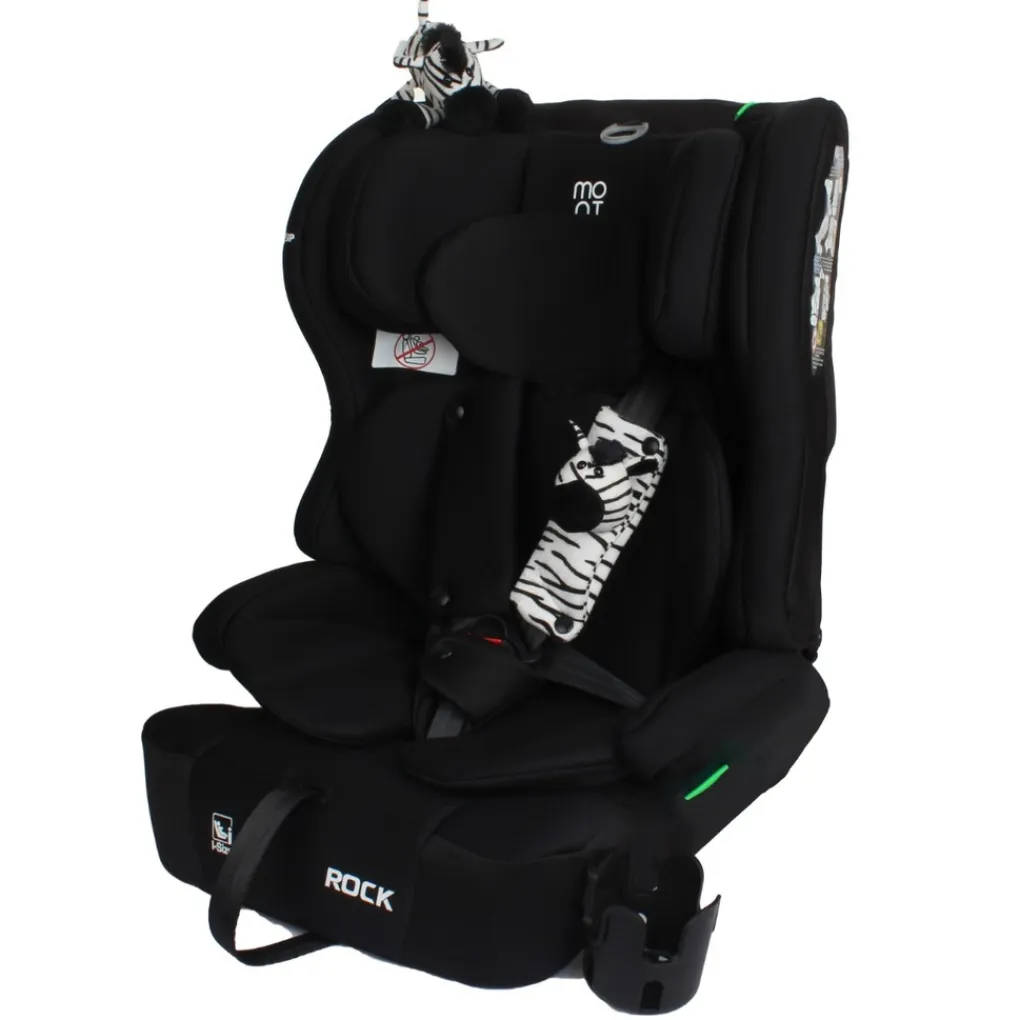 Moni Rock Midnight Black 76-150 cm i-Size Autostoel