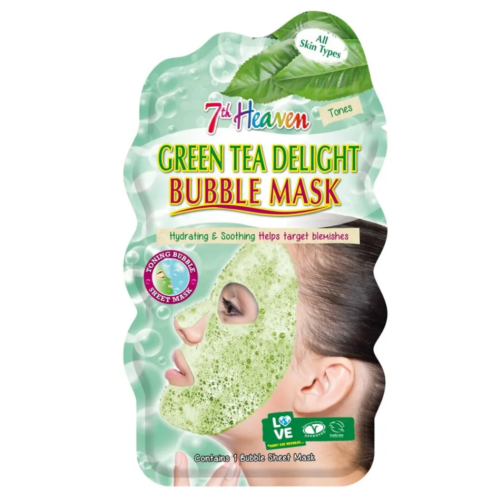 7th Heaven Montagne Jeunesse Green Tea Bubble Sheet Masker Hot