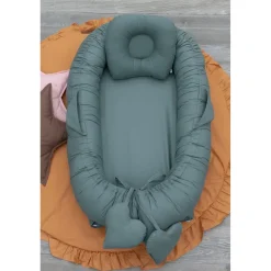 MorDesign Emerald Green Babynest met Kussen Sale