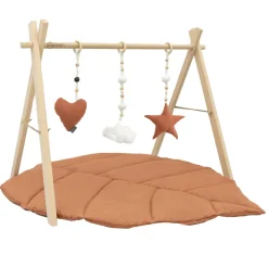 MorDesign Leaf Wood Babygym en Speelkleed Discount