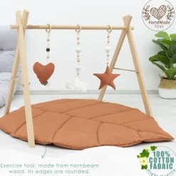 MorDesign Leaf Wood Babygym en Speelkleed Discount