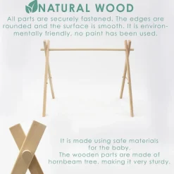 MorDesign Leaf Wood Babygym en Speelkleed Discount