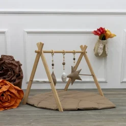 MorDesign Leaf Wood Babygym en Speelkleed Discount