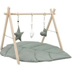 MorDesign Leaf Wood Babygym en Speelkleed Best