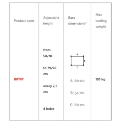 Moretti RP747 looprek met sta op functie
