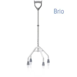 Moretti vierpoot eifel wandelstok met gesloten handgreep Clearance