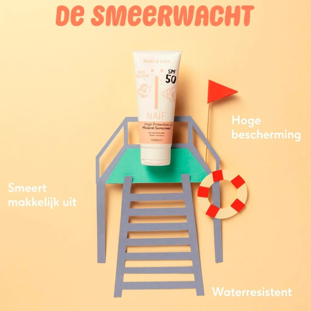 Naïf Baby & Kids SPF50 Mineral Sunscreen Zonnebrandcrème