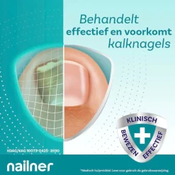 Nailner Active Cover Kalknagelbehandeling en Nagellak Hot