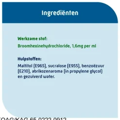 Natterman Broomhexine Extra Sterk 8mg/5ml Hoestdrank New