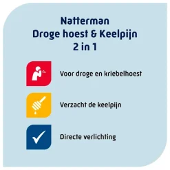 Natterman Droge Hoest & Keelpijn 2-in-1 Siroop New