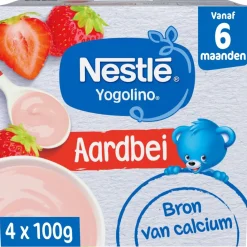 Nestle Nestlé Yogolino 6+M Aardbei Babydessert New