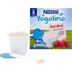 Nestle Nestlé Yogolino 6+M Aardbei Babydessert New