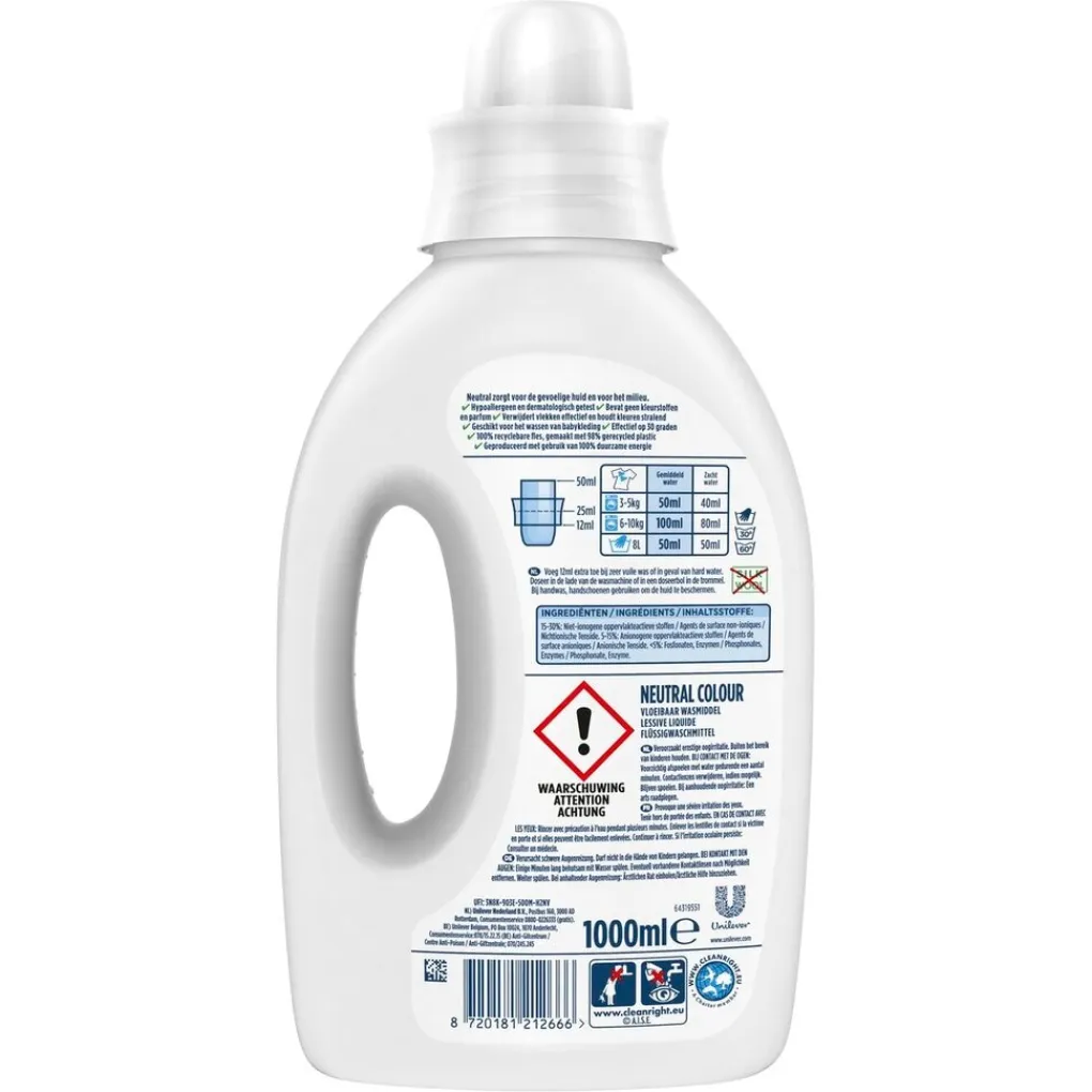 Neutral Kleur Vloeibaar Wasmiddel New