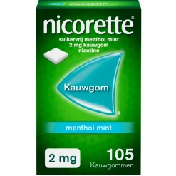 Nicorette Menthol Mint 2mg Suikervrije Kauwgom Online