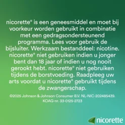 Nicorette Nicotine Freshmint 4mg Suikervrije Zuigtabletten