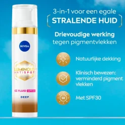 Nivea Skincare NIVEA Luminous630 Anti-spot SPF30 03 Dark 3-in-1 CC Crème New