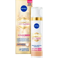 Nivea Skincare NIVEA Luminous630 Anti-spot SPF30 02 Medium 3-in-1 CC Crème Discount