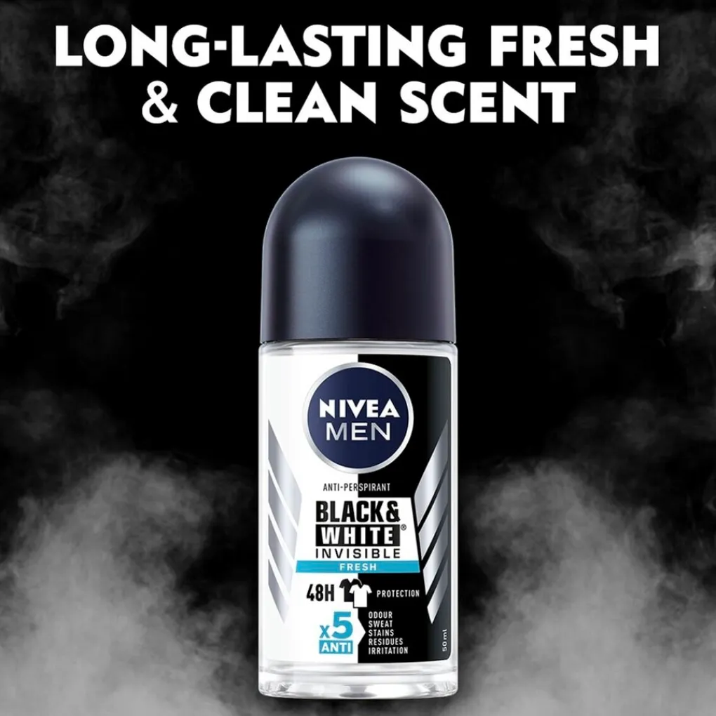 Nivea Men Black & White Invisible Fresh Antitranspirant Roller Sale