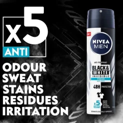 Nivea Men Black & White Invisible Fresh Antitranspirant Spray Online