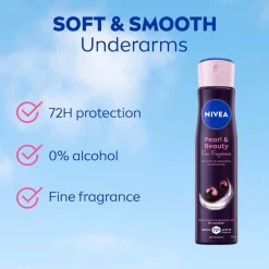 Nivea Pearl & Beauty Soft & Smooth Deodorant Spray Outlet
