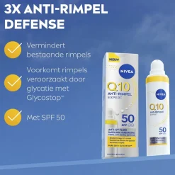 Nivea Skincare NIVEA Q10 Anti-Rimpel Expert SPF50 Anti-Uv Fluïde Hot