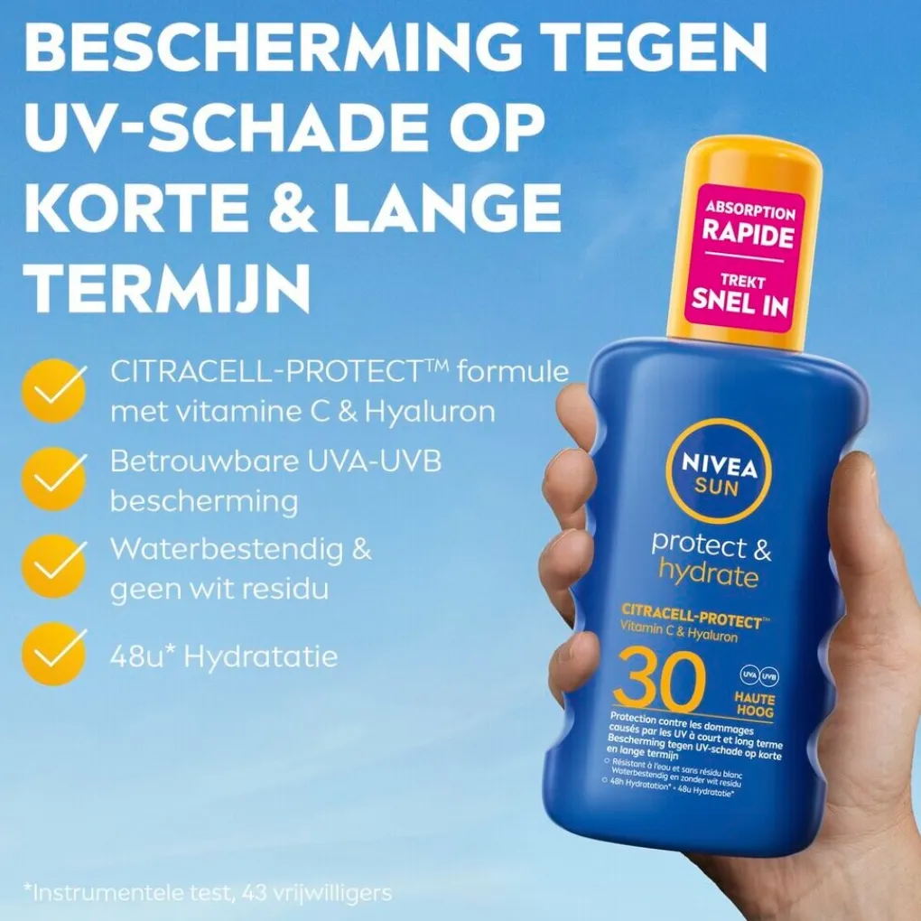 Nivea Sun Protect & Hydrate SPF30 Zonnebrandspray Online