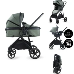 Novi Baby Novi Jaxx V2 4-in-1 Kinderwagen met Autostoel en Isofixbase Hot