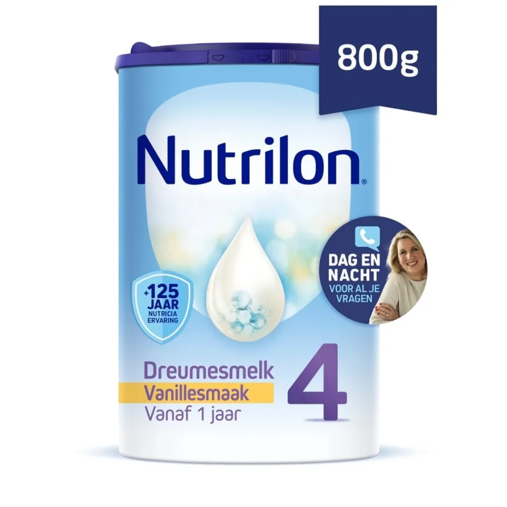 Nutrilon 4 Dreumes- en Peutermelk met Vanillesmaak Flesvoeding Vanaf 1 Jaar Hot