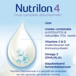 Nutrilon 4 Dreumes- en Peutermelk met Vanillesmaak Flesvoeding Vanaf 1 Jaar Hot