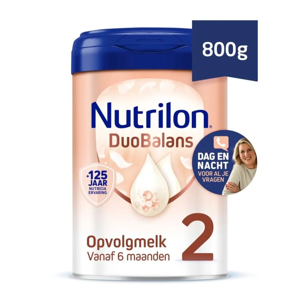 Nutrilon DuoBalans 2 Opvolgmelk Baby Flesvoeding 6-12 Maanden Hot